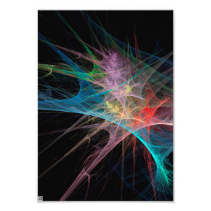 Abstrakt Art Rainbow Ice Fotodruck