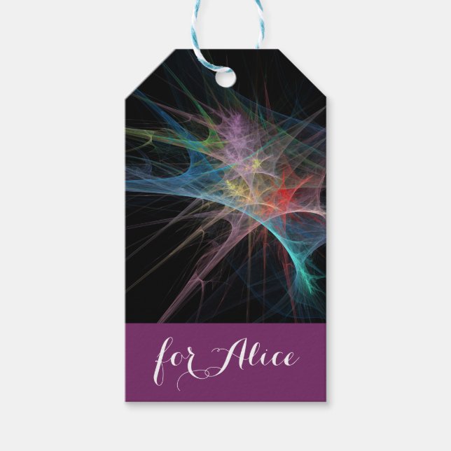 Abstrakt Art Rainbow Ice Geschenkanhänger (Vorderseite)