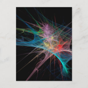 Abstrakt Art Rainbow Ice Postkarte