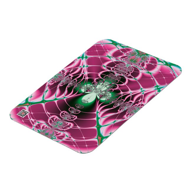 Abstrakt Art Red Blume Magnet (Linke Seite)