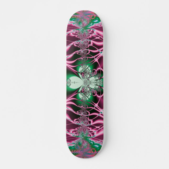 Abstrakt Art Red Blume Skateboard (Vorne)