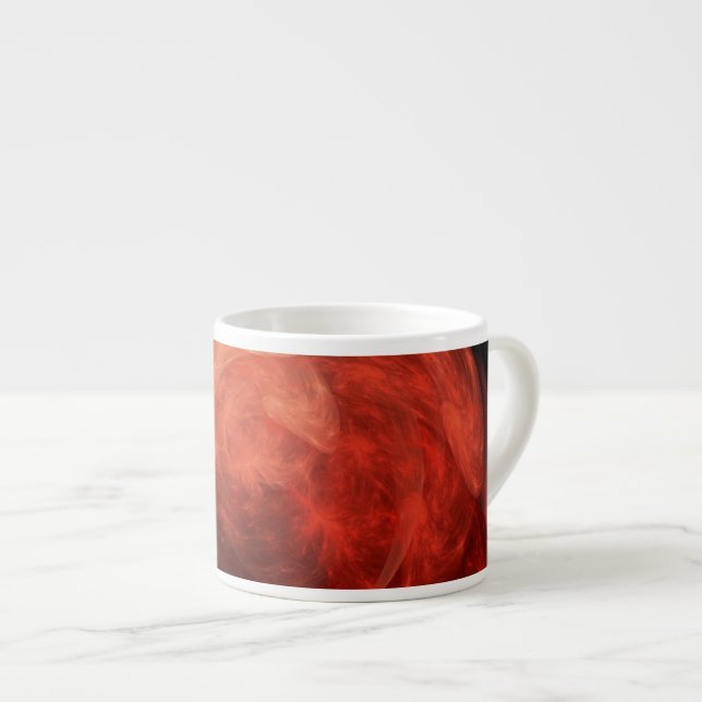 Abstrakt Art Red Galaxy Espressotasse (Vorderseite Rechts)
