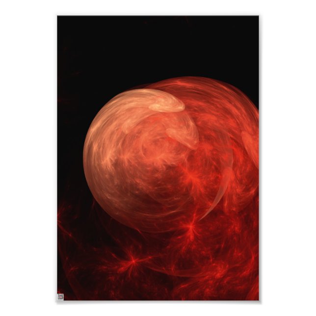 Abstrakt Art Red Galaxy Fotodruck (Vorne)