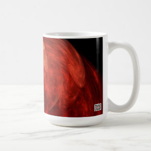Abstrakt Art Red Galaxy Kaffeetasse