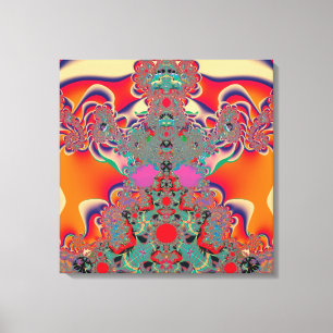 Abstrakt Art Red Mediation Leinwanddruck