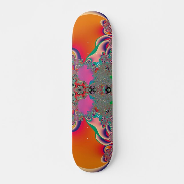 Abstrakt Art Red Mediation Skateboard (Vorne)