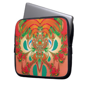 Abstrakt Art Red Owl Laptopschutzhülle