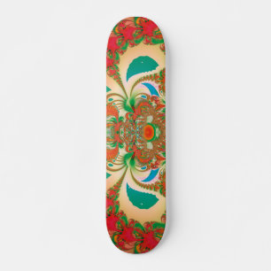 Abstrakt Art Red Owl Skateboard