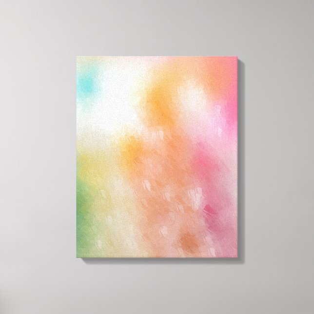Abstrakt Art Red Pink Blue Lila Green Leinwanddruck (Vorderseite)