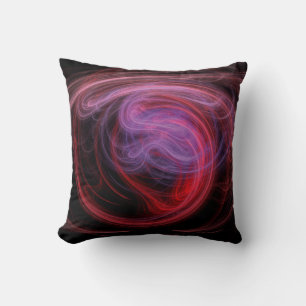 Abstrakt Art Red Wave Kissen