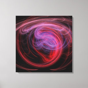 Abstrakt Art Red Wave Leinwanddruck