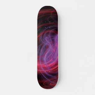 Abstrakt Art Red Wave Skateboard