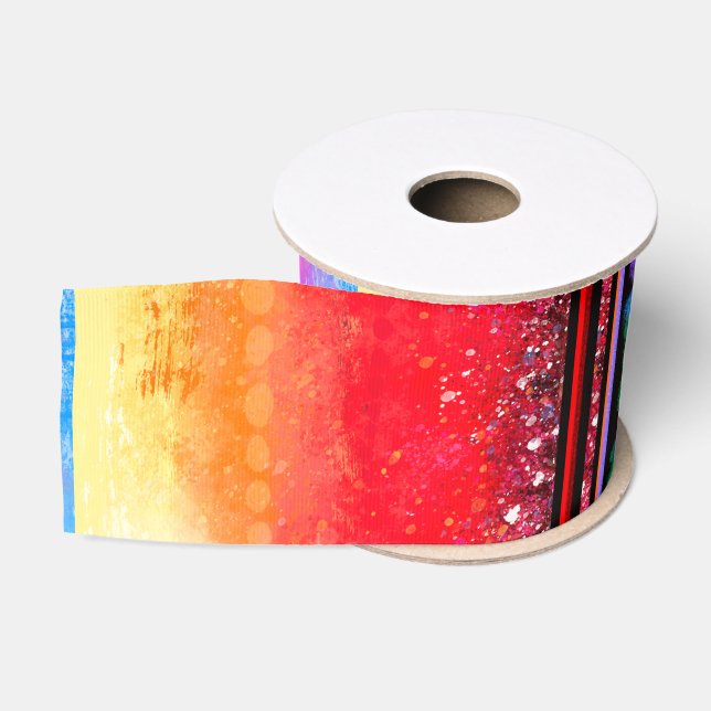 Abstrakt Art Ribbon Ripsband (Spule)