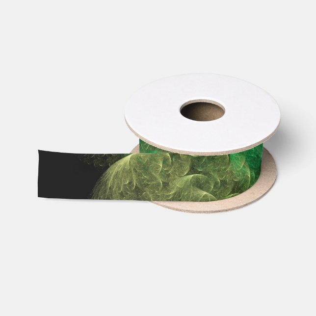 Abstrakt Art Space Bird Satinband (Spule)