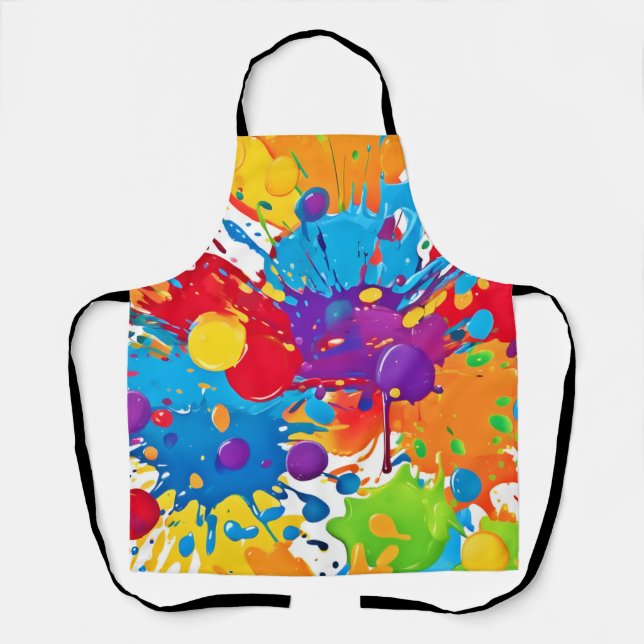 Abstrakt Art Splash Schürze (Vorderseite)