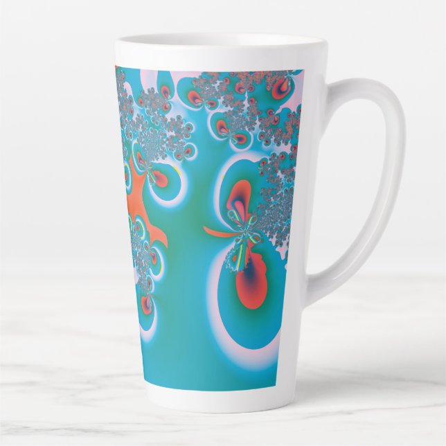 Abstrakt Art Spring Garden Milchtasse (Rechts)