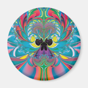 Abstrakt Art Summer Butterfly Magnet