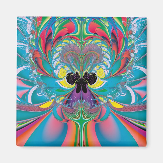 Abstrakt Art Summer Butterfly Magnet (Vorne)