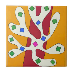 Abstrakt Art Tiles Fliese