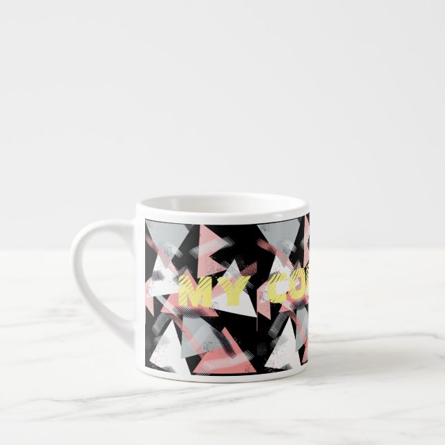 Abstrakt Art Triangle Pyramid Mein Kaffee Tasse (Links)