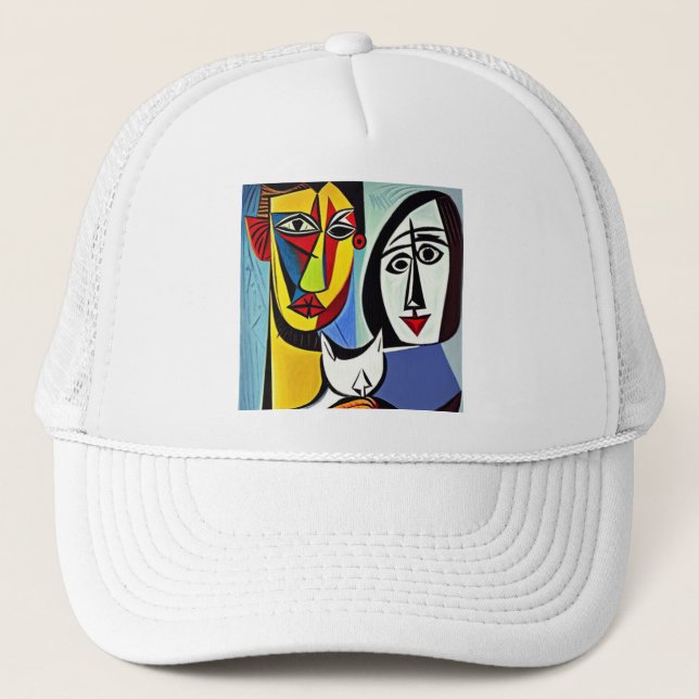 Abstrakt Art Trucker Hat Truckerkappe (Vorderseite)