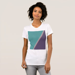 Abstrakt Art Türkis Lila T-Shirt