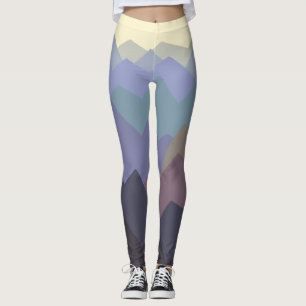 Abstrakt Art Winter Mountain Design Leggings