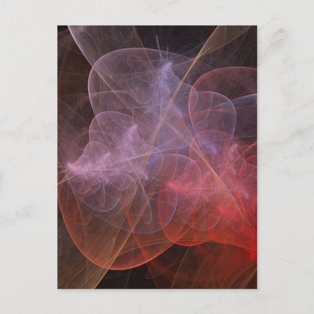 Abstrakt Art Wunderschöne Galaxie Postkarte (Vorderseite)