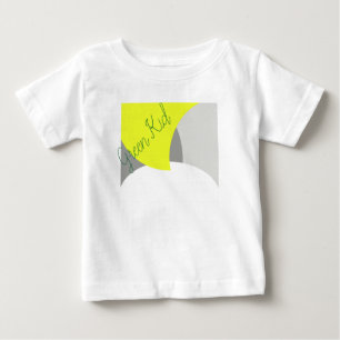 Abstrakt Art Yellow Grey White Baby T-shirt