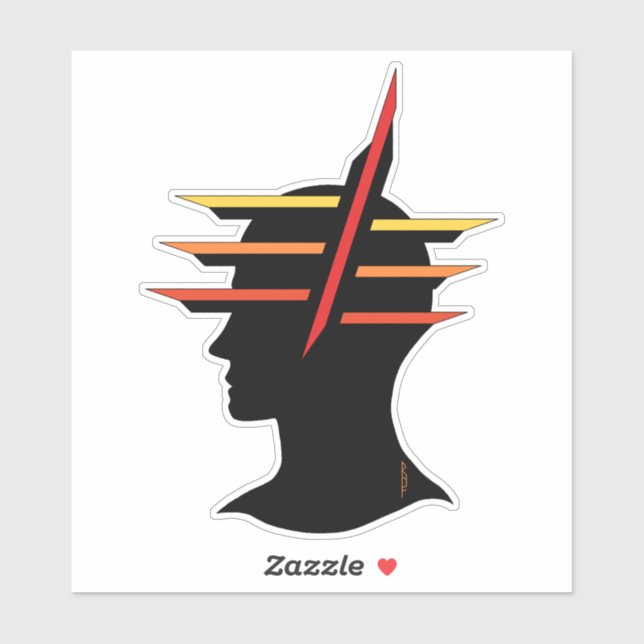 Abstrakt Aufkleber (Blatt)