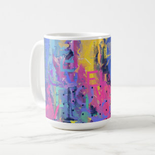 Abstrakt Aurora Kaffeetasse