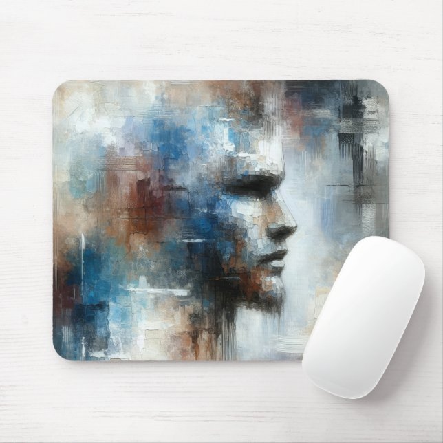 Abstrakt Avant-Garde Man Mousepad (Mit Mouse)
