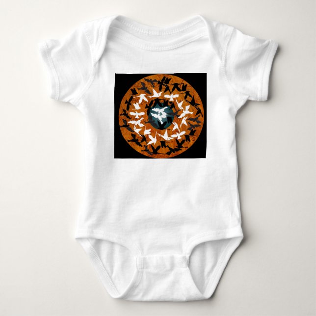 Abstrakt Baby Strampler (Vorderseite)