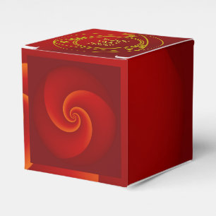Abstrakt Background Spirals soft III + Ihr Text Geschenkschachtel