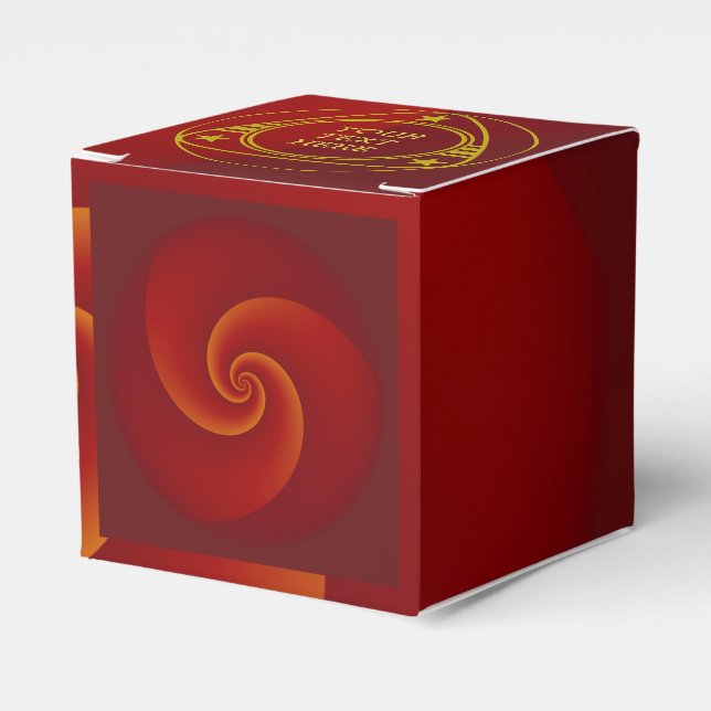 Abstrakt Background Spirals soft III + Ihr Text Geschenkschachtel (Vorderseite)