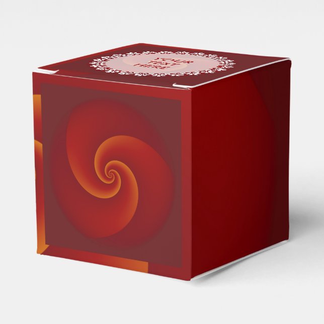 Abstrakt Background Spirals soft III + Ihr Text Geschenkschachtel (Vorderseite)