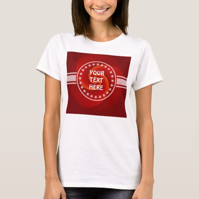 Abstrakt Background Spirals soft III + Ihr Text T-Shirt (Vorderseite)