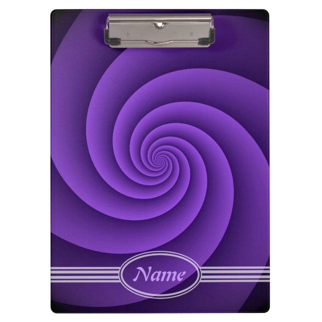 Abstrakt Background Spirals Soft IV + Ihr Text Klemmbrett (Vorderseite)