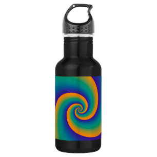 Abstrakt Background Spirals soft V Edelstahlflasche