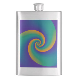 Abstrakt Background Spirals soft V Flachmann