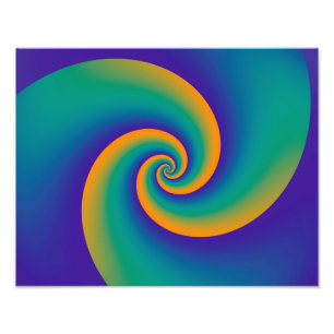 Abstrakt Background Spirals soft V Fotodruck