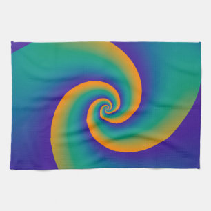 Abstrakt Background Spirals soft V Geschirrtuch