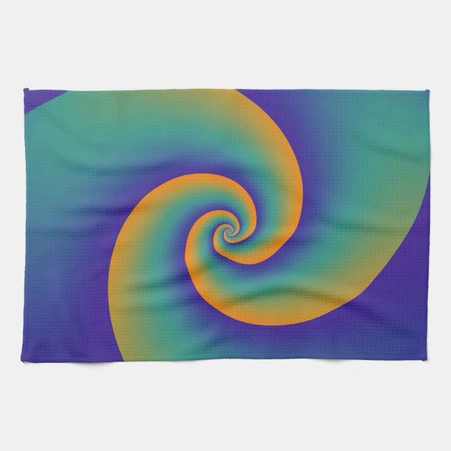 Abstrakt Background Spirals soft V Geschirrtuch (Horizontal)
