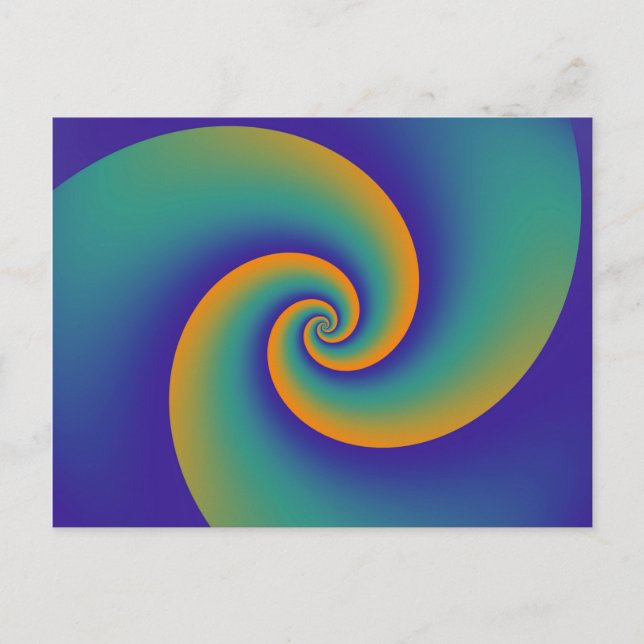 Abstrakt Background Spirals soft V Postkarte (Vorderseite)