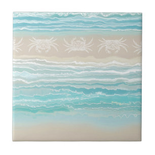 Abstrakt Beach Ocean Design 292 Crab Fliese