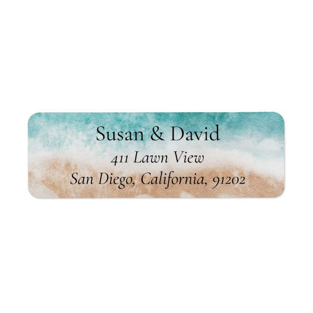 Abstrakt Beach Sea Front Ocean-Adresse (Vorne)