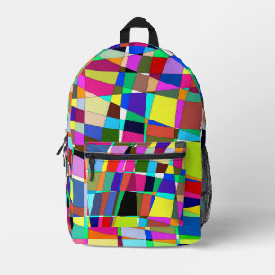 abstrakt bedruckter rucksack