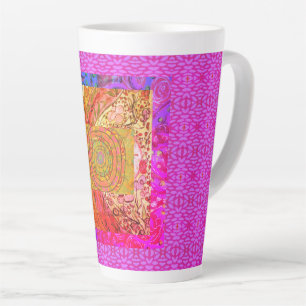 Abstrakt beleuchtet milchtasse