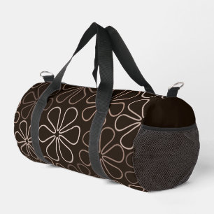 Abstrakt Big Blume Konturen Browns & Cremes Duffle Bag