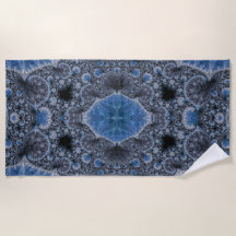 Abstrakt Black Blue Fraktal